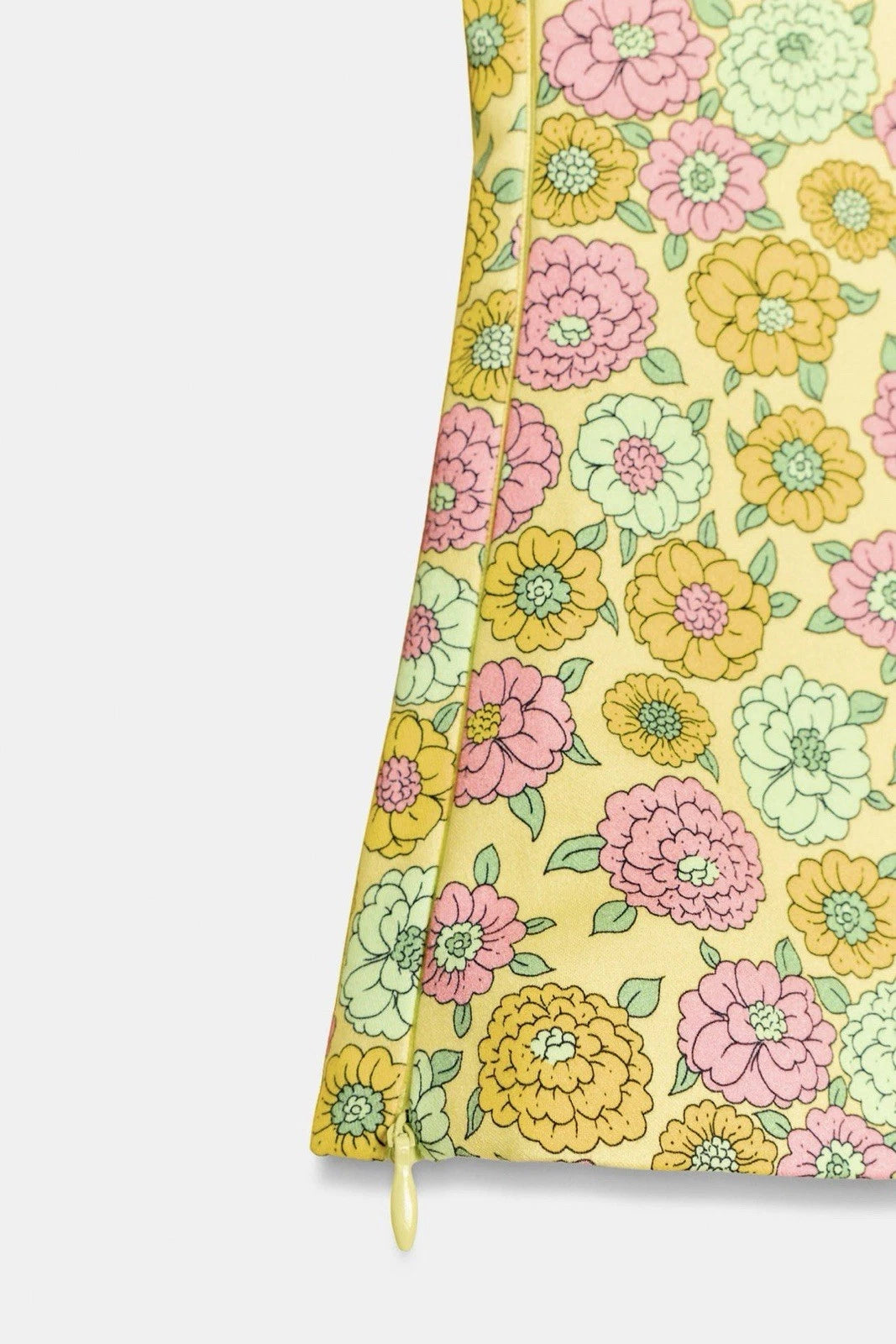 ZARA Women’s M Yellow Floral Poplin Halter Tank 2180/024/330