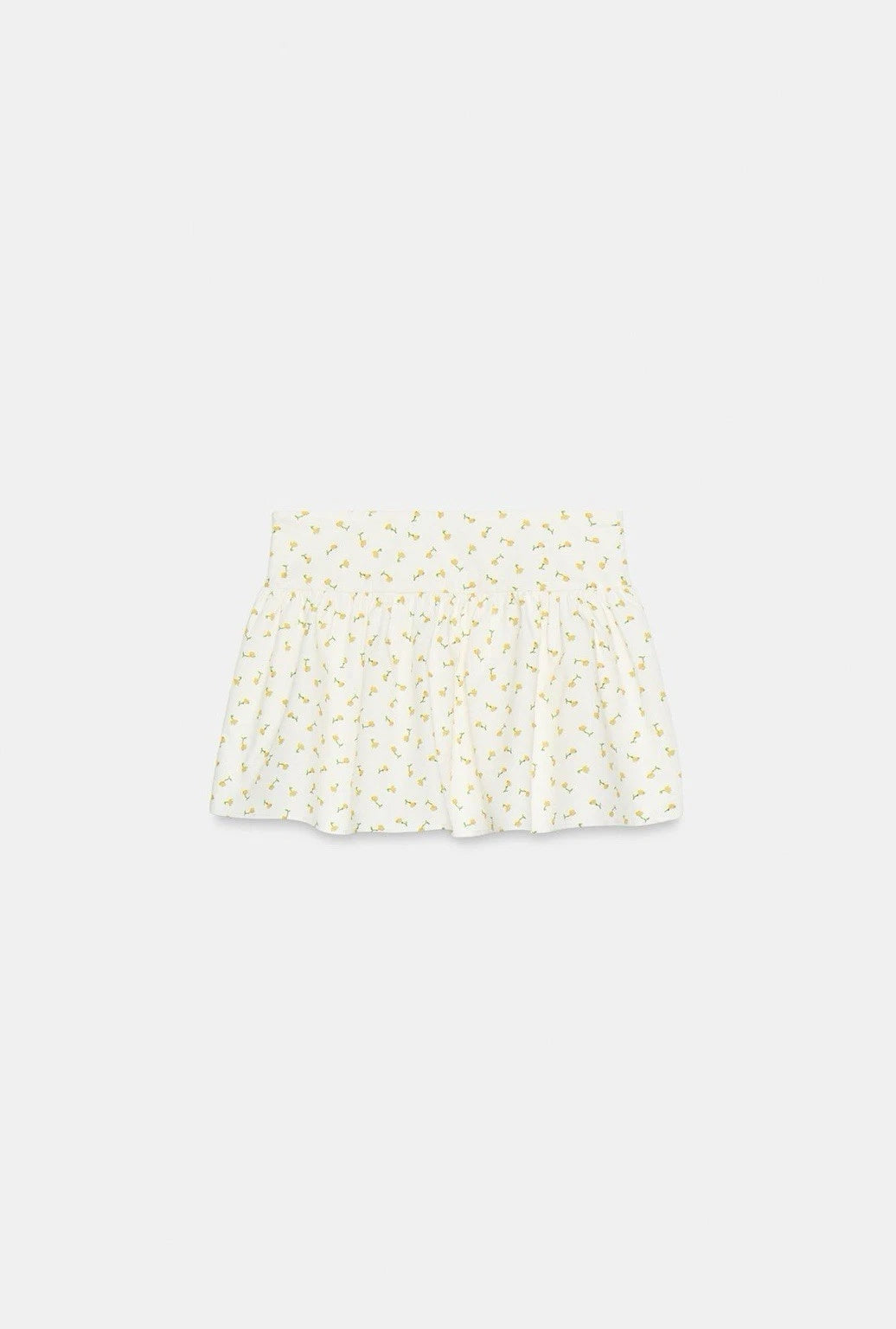 ZARA Floral Poplin High Rise A-Line Mini Skirt Lined Pleated Zip S NWT
