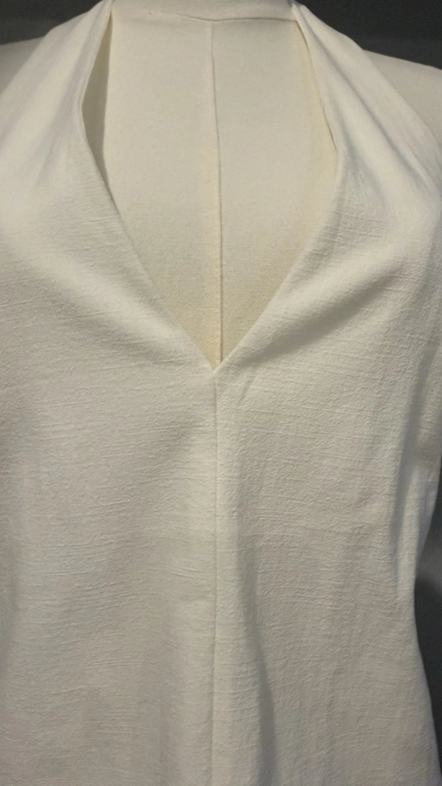 ZARA Women’s Halter Top Size M White Open Back Tie Back NWT 1014/336/250