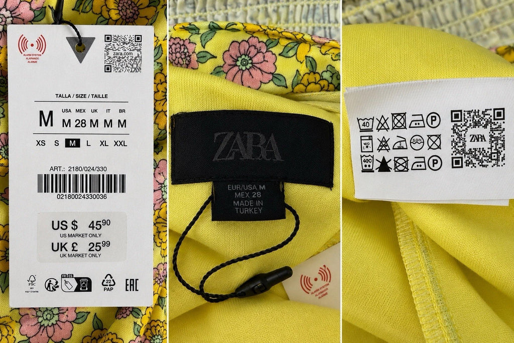 ZARA Women’s M Yellow Floral Poplin Halter Tank 2180/024/330