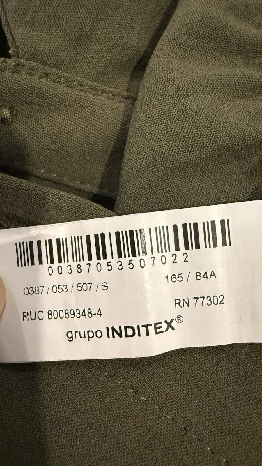 ZARA Women’s Olive Green Utility Jumpsuit – Size S
