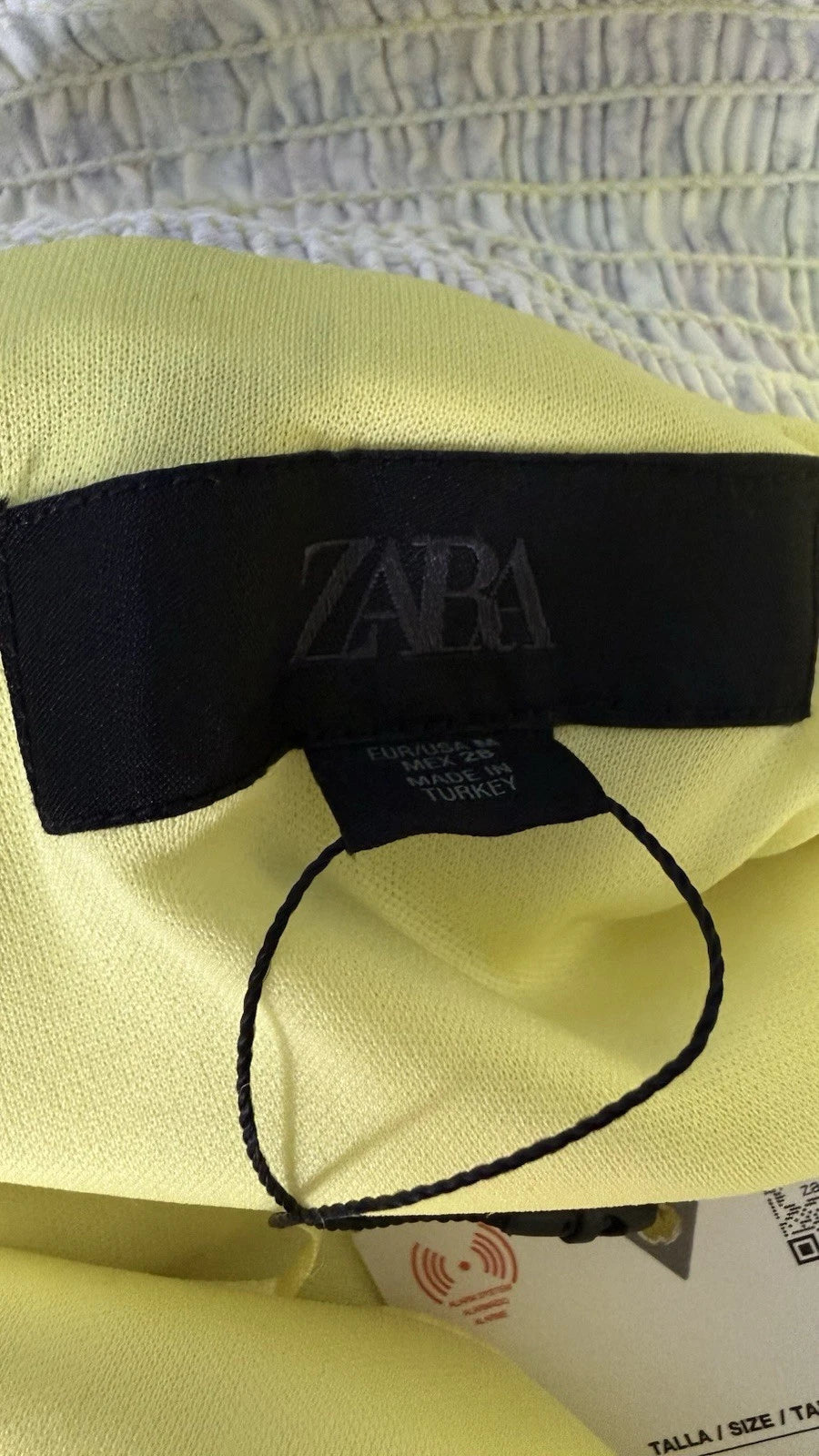 ZARA Women’s M Yellow Floral Poplin Halter Tank 2180/024/330