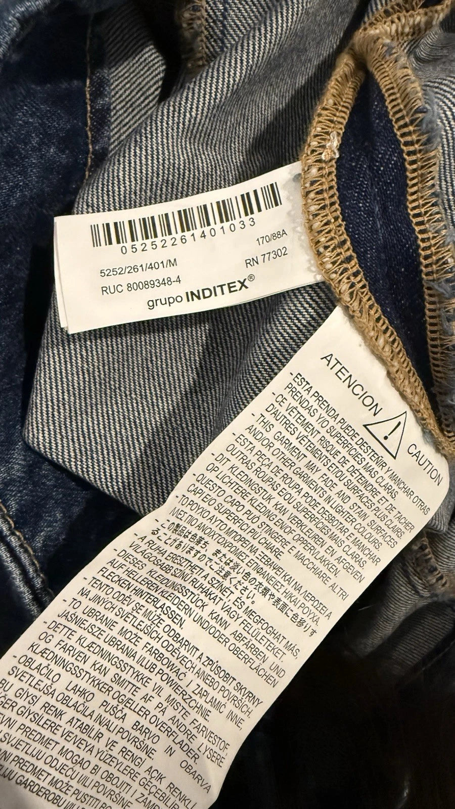 ZARA Women’s M Strapless Denim Corset Top Dark Blue NWT 5252/261/401