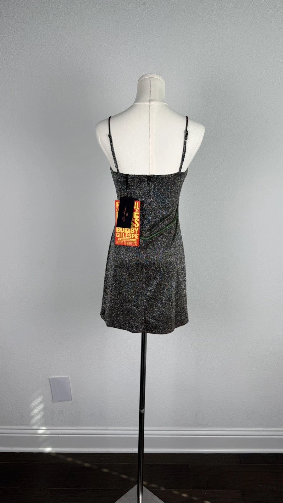 ZARA x Kate Shimmer Mini Dress Blue Green Metallic Size M NWT 1067/220/445